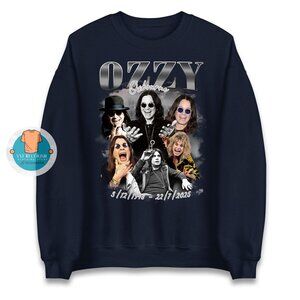 Ozzy Osbourne Pullover Ozzy Tribute Clothing Shirt Sweatshirt Retro rip